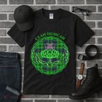 Clan Duncan Scottish Tartan Celtic Thistle Tall T-Shirt thumb 3