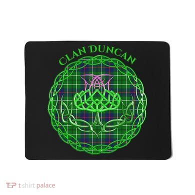 Clan Duncan Scottish Tartan Celtic Thistle Mousepad