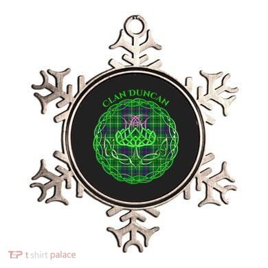 Clan Duncan Scottish Tartan Celtic Thistle Ornament