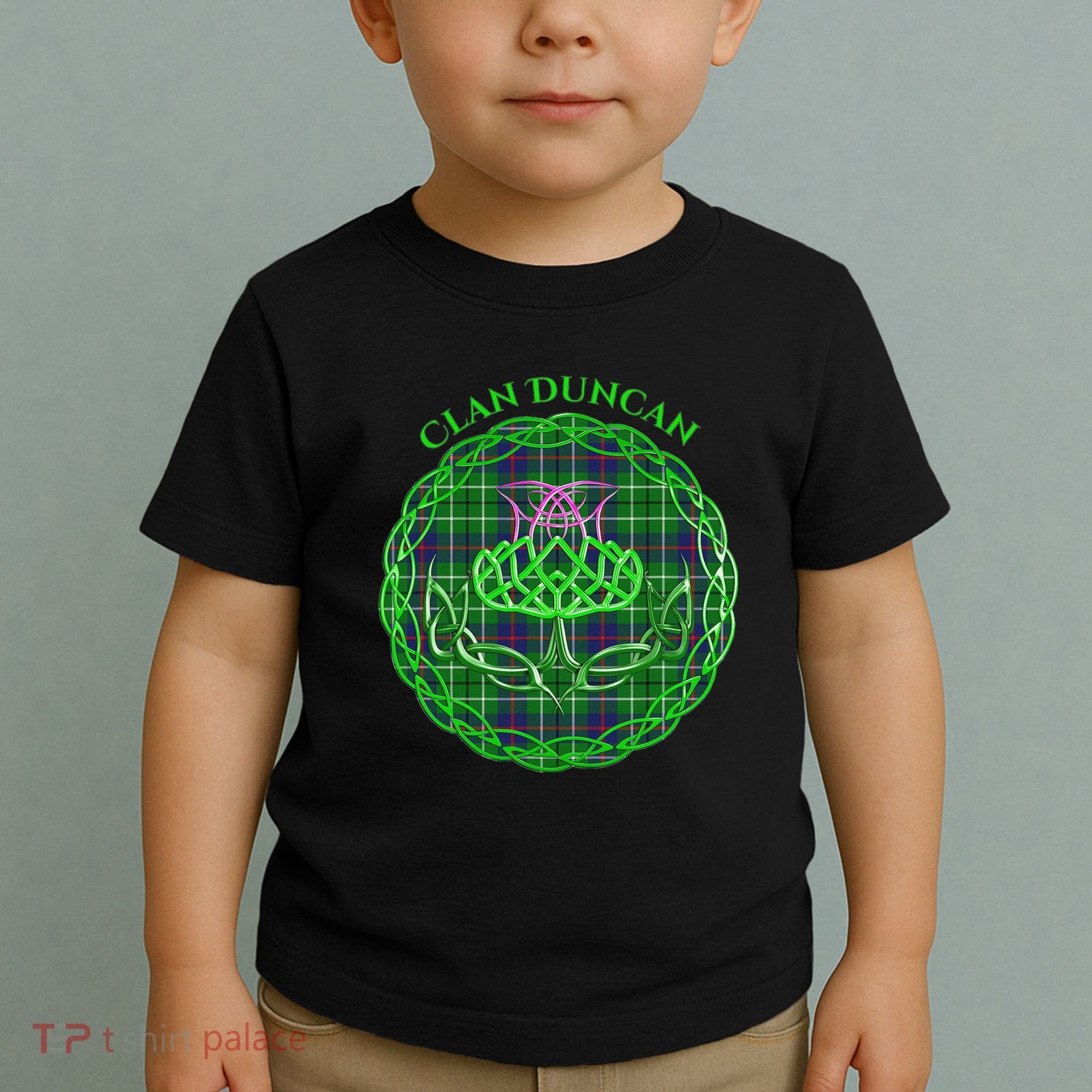 Clan Duncan Scottish Tartan Celtic Thistle Toddler T-Shirt
