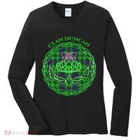 Clan Duncan Scottish Tartan Celtic Thistle Women's Long Sleeve Shirt thumb 0