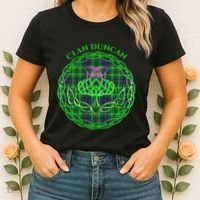 Clan Duncan Scottish Tartan Celtic Thistle Women's T-Shirt thumb 2