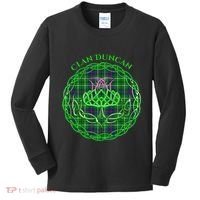 Clan Duncan Scottish Tartan Celtic Thistle Kids Long Sleeve Shirt thumb 0