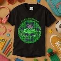 Clan Duncan Scottish Tartan Celtic Thistle Kids T-Shirt thumb 3