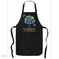 Cute Down Syndrome Awareness Blue Yellow Tree Apron thumb 0