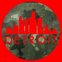 Camo Detroit Skyline Logo Santa Hat thumb 1