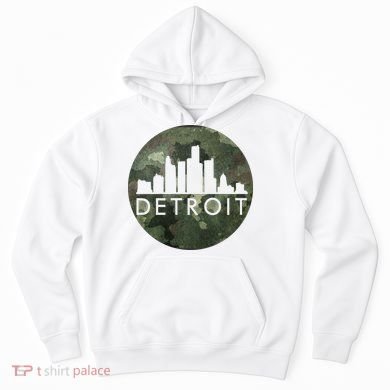 Camo Detroit Skyline Logo Hoodie