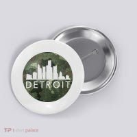Camo Detroit Skyline Logo Button thumb 0