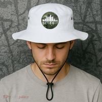 Camo Detroit Skyline Logo Bucket Hat thumb 2