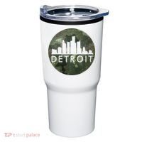 Camo Detroit Skyline Logo Tumbler thumb 0