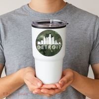 Camo Detroit Skyline Logo Tumbler thumb 2