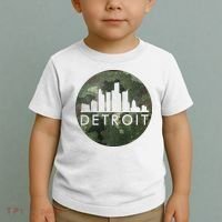 Camo Detroit Skyline Logo Toddler T-Shirt thumb 2