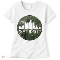 Camo Detroit Skyline Logo Women's T-Shirt thumb 0
