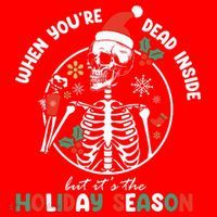 Coffee Drinking Skeleton Christmas Skull Santa Hat Xmas Santa Hat thumb 1