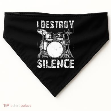 Cute Drum Set Women Drumming Rocker Music Percussion USA-Made Doggie Bandana