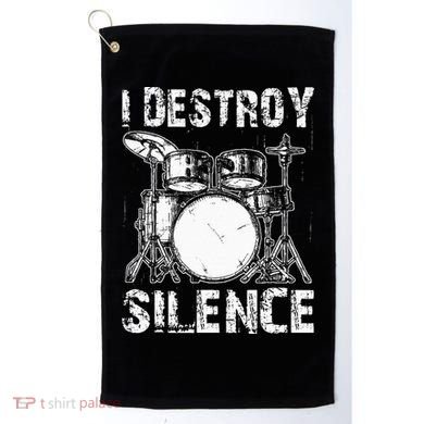 Cute Drum Set Women Drumming Rocker Music Percussion Golf Towel