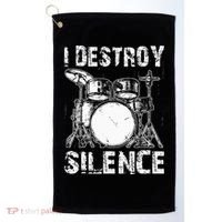 Cute Drum Set Women Drumming Rocker Music Percussion Golf Towel thumb 0