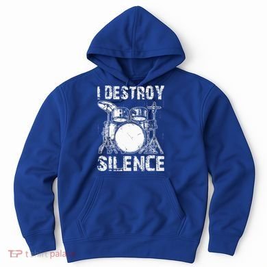 Cute Drum Set Women Drumming Rocker Music Percussion Hoodie