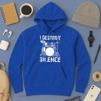 Cute Drum Set Women Drumming Rocker Music Percussion Hoodie thumb 3