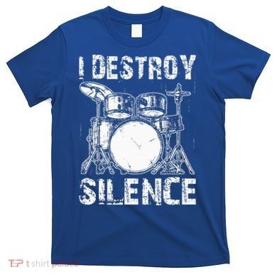 Cute Drum Set Women Drumming Rocker Music Percussion T-Shirt