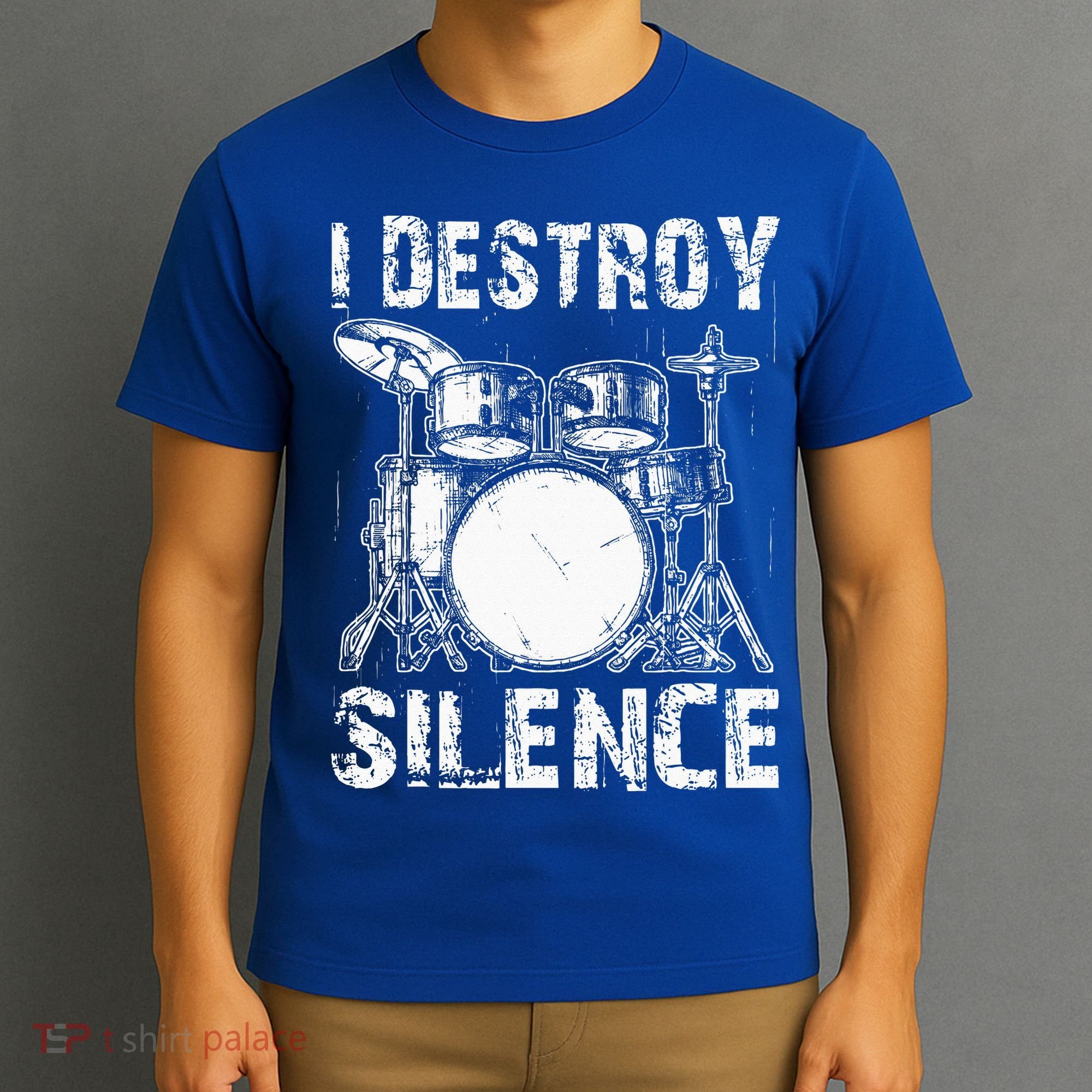 Cute Drum Set Women Drumming Rocker Music Percussion T-Shirt