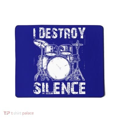Cute Drum Set Women Drumming Rocker Music Percussion Mousepad