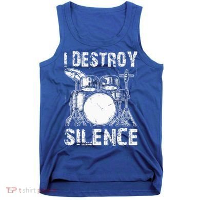 Cute Drum Set Women Drumming Rocker Music Percussion Tank Top