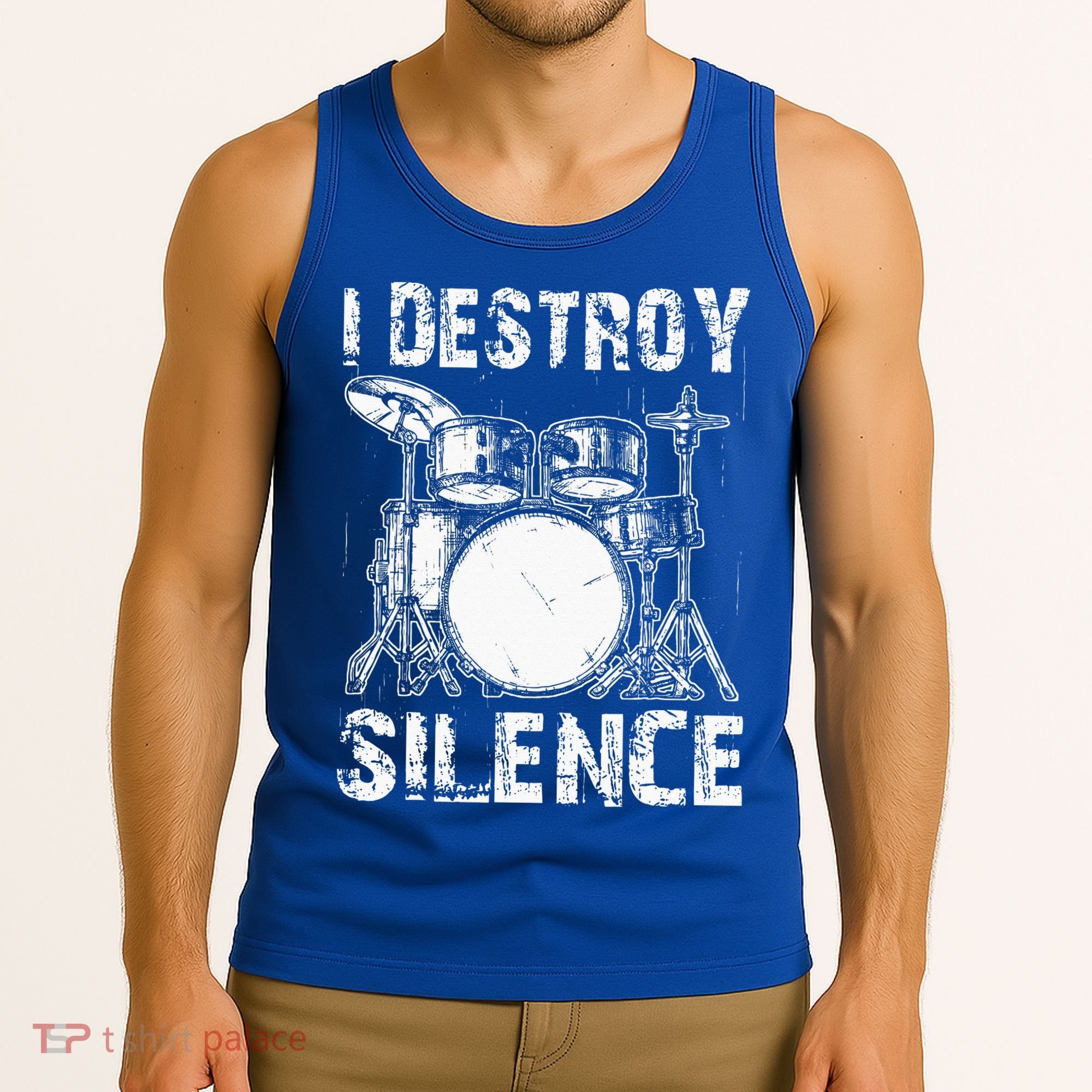 Cute Drum Set Women Drumming Rocker Music Percussion Tank Top