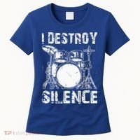 Cute Drum Set Women Drumming Rocker Music Percussion Women's T-Shirt thumb 0