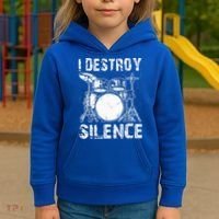 Cute Drum Set Women Drumming Rocker Music Percussion Kids Hoodie thumb 3