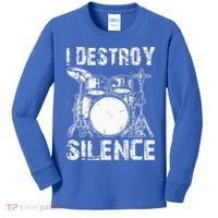 Cute Drum Set Women Drumming Rocker Music Percussion Kids Long Sleeve Shirt thumb 0