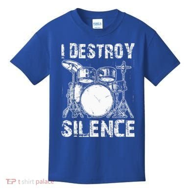Cute Drum Set Women Drumming Rocker Music Percussion Kids T-Shirt