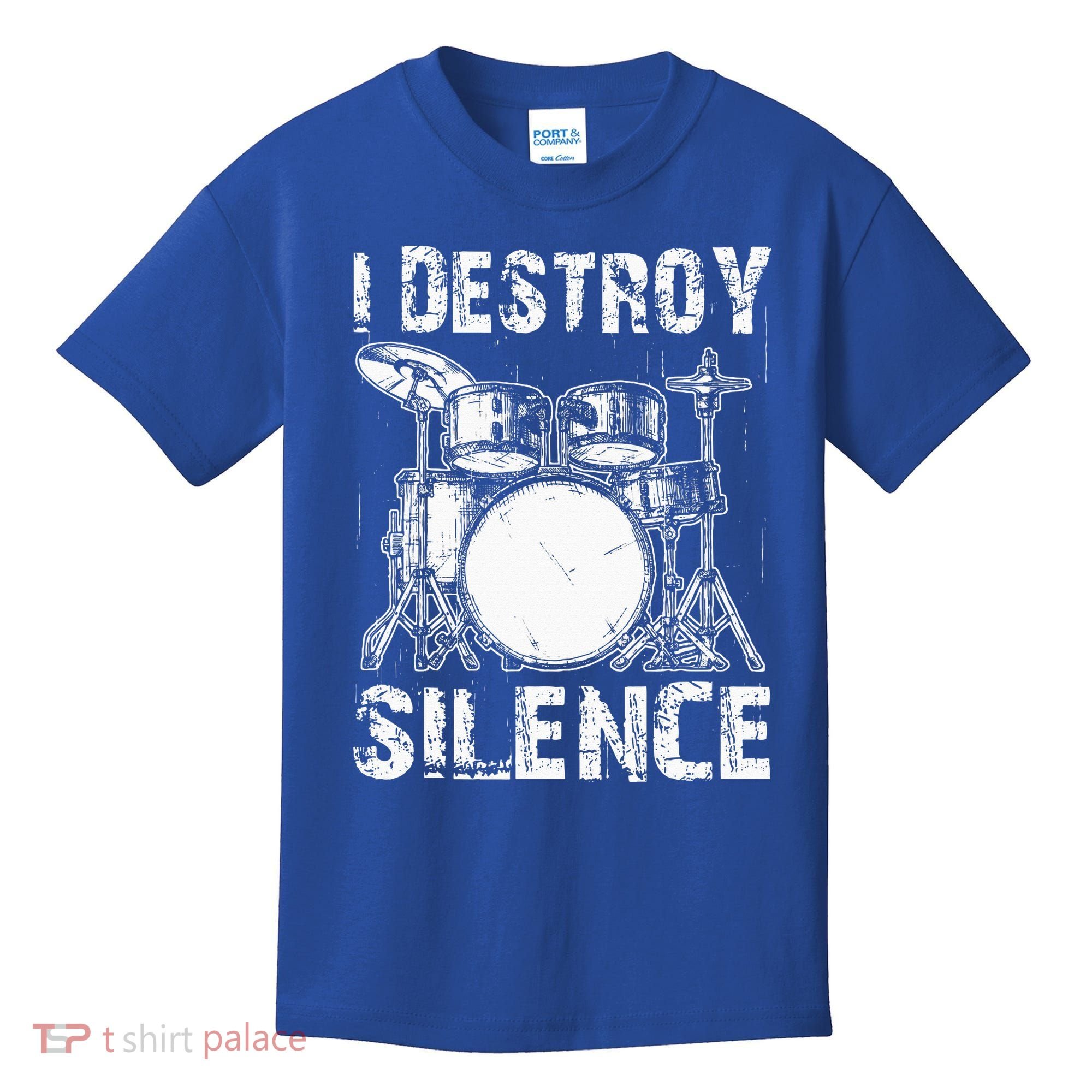 Cute Drum Set Women Drumming Rocker Music Percussion Kids T-Shirt