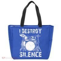 Cute Drum Set Women Drumming Rocker Music Percussion Tote Bag thumb 0