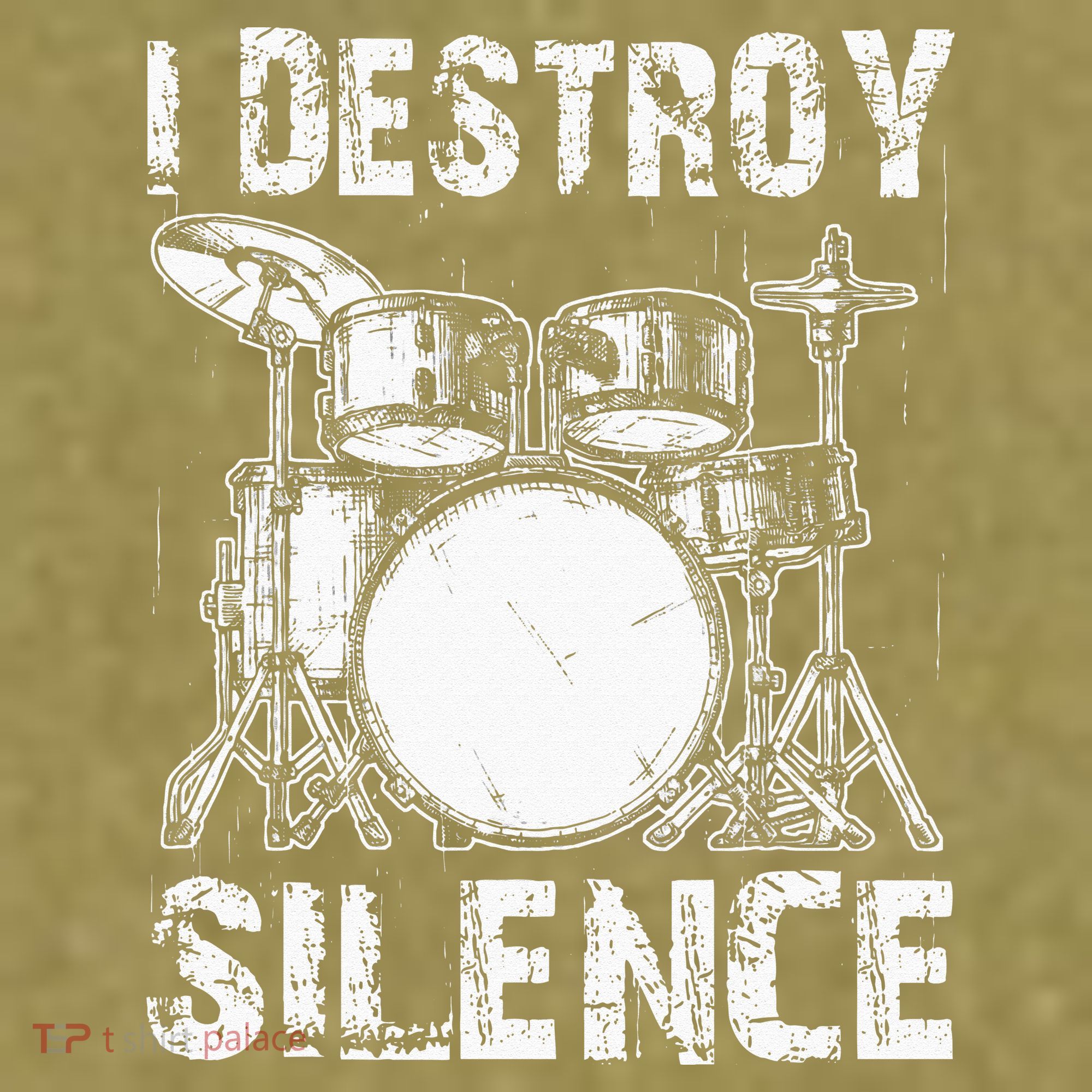 Cute Drum Set Women Drumming Rocker Music Percussion Garment-Dyed Women's Muscle Tee