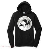 Christmas Dragon Santa Claus Moon Xmas Pajama Party Women's Hoodie thumb 0