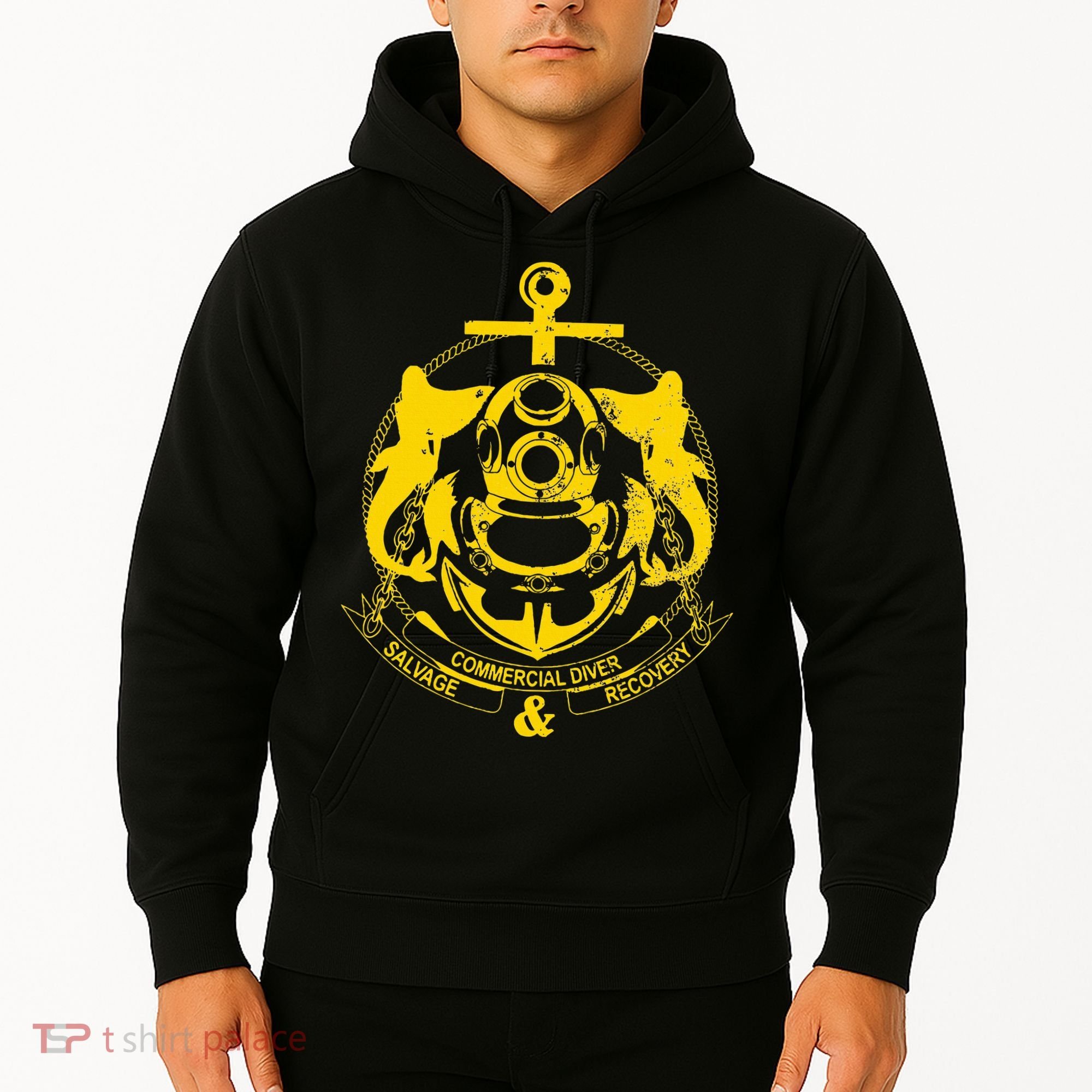 Commercial Diver Salvage Recovery Hoodie