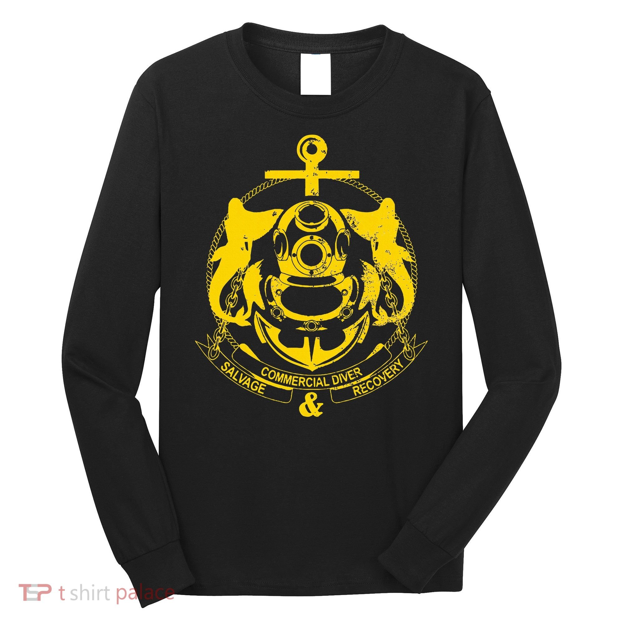 Commercial Diver Salvage Recovery Long Sleeve Shirt