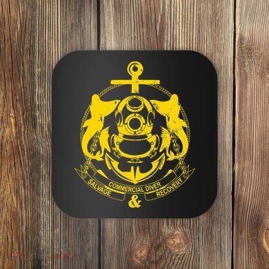 Commercial Diver Salvage Recovery Coaster