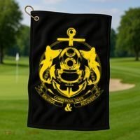 Commercial Diver Salvage Recovery Golf Towel thumb 1
