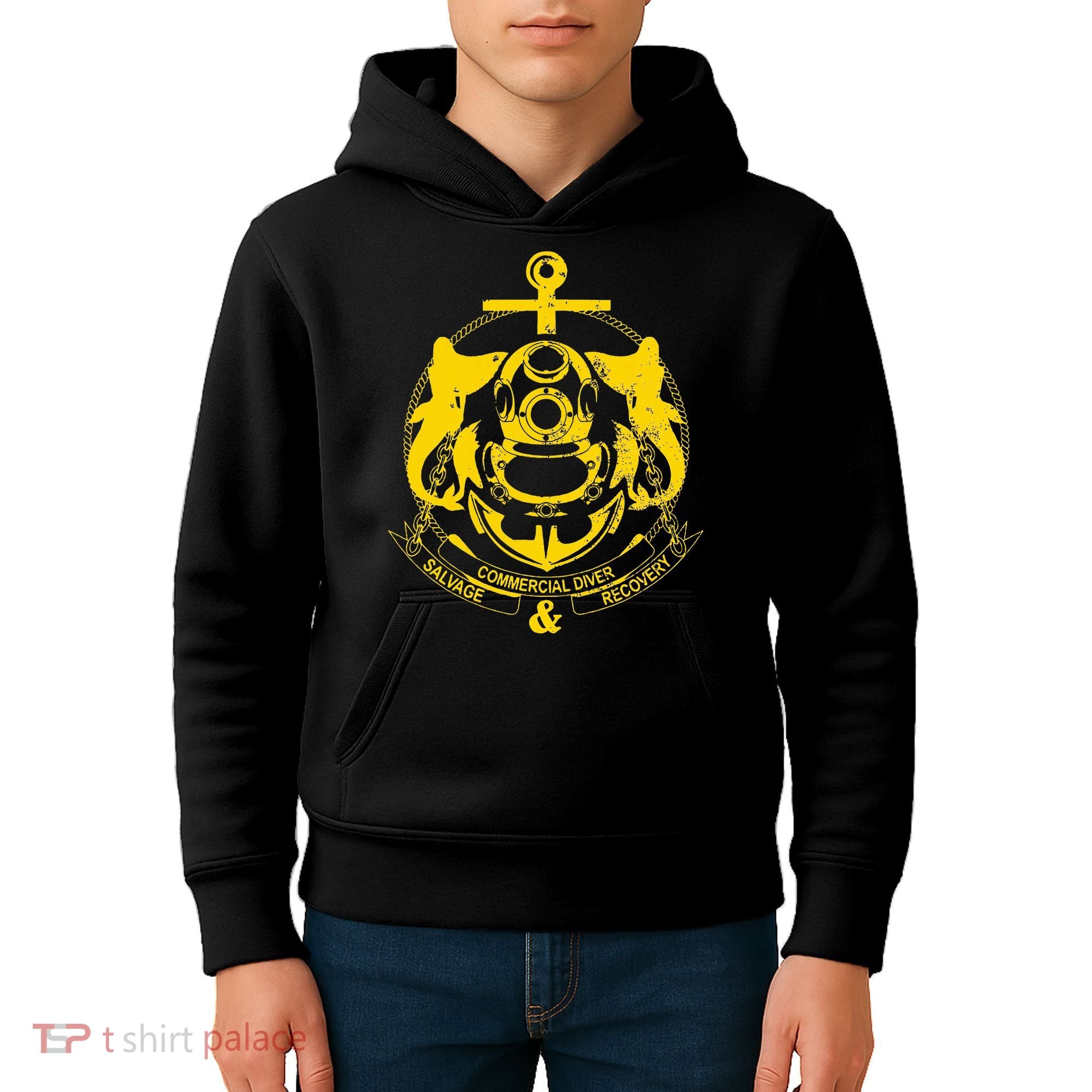 Commercial Diver Salvage Recovery Kids Hoodie