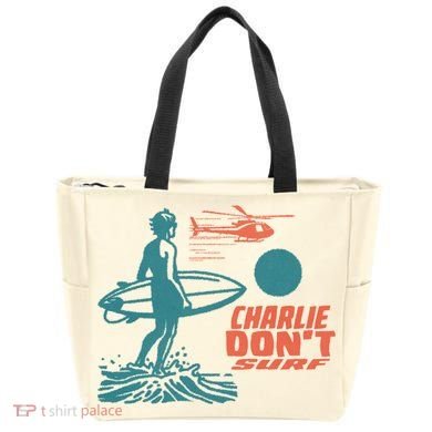 Charlie DonT Surf Tote Bag