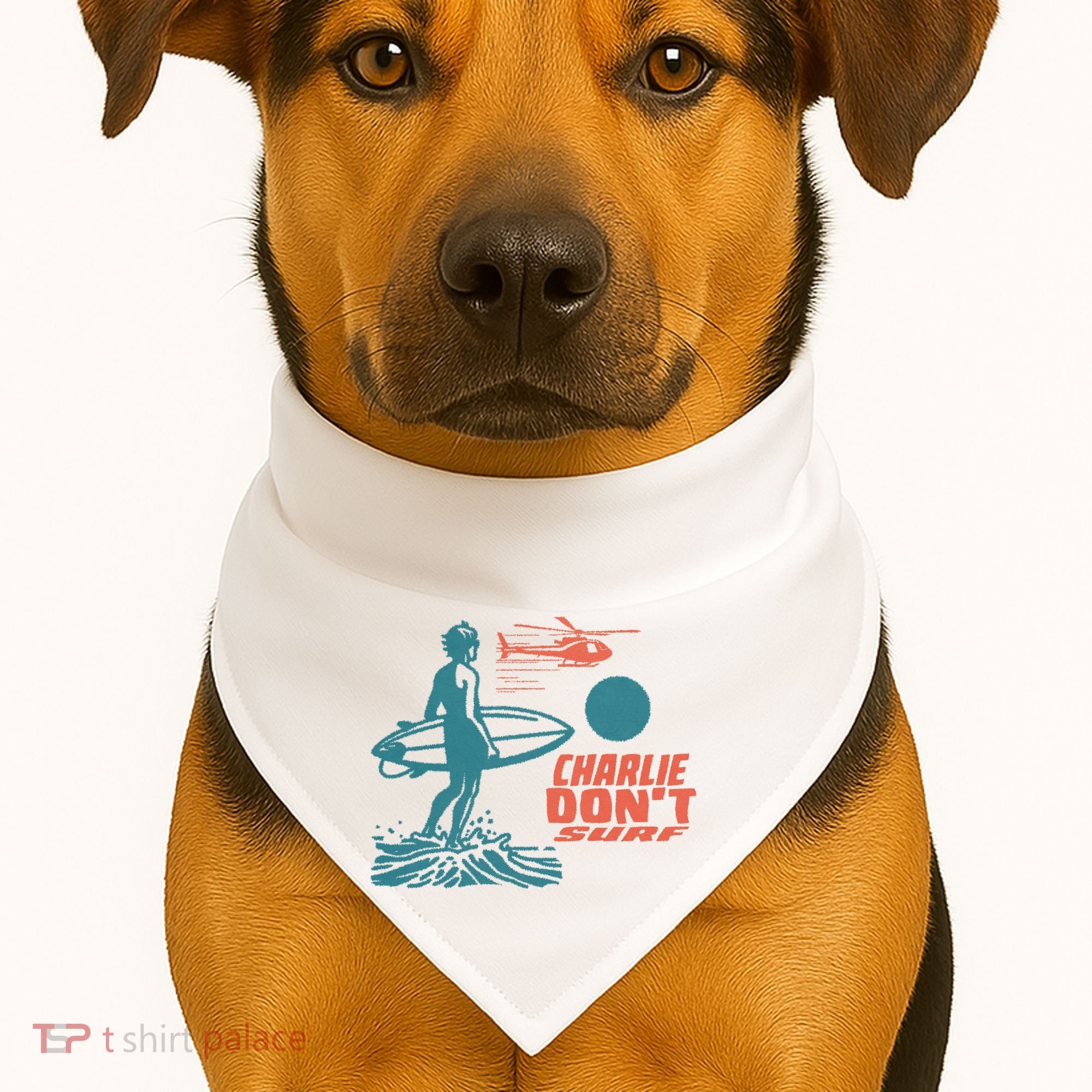 Charlie DonT Surf USA-Made Doggie Bandana