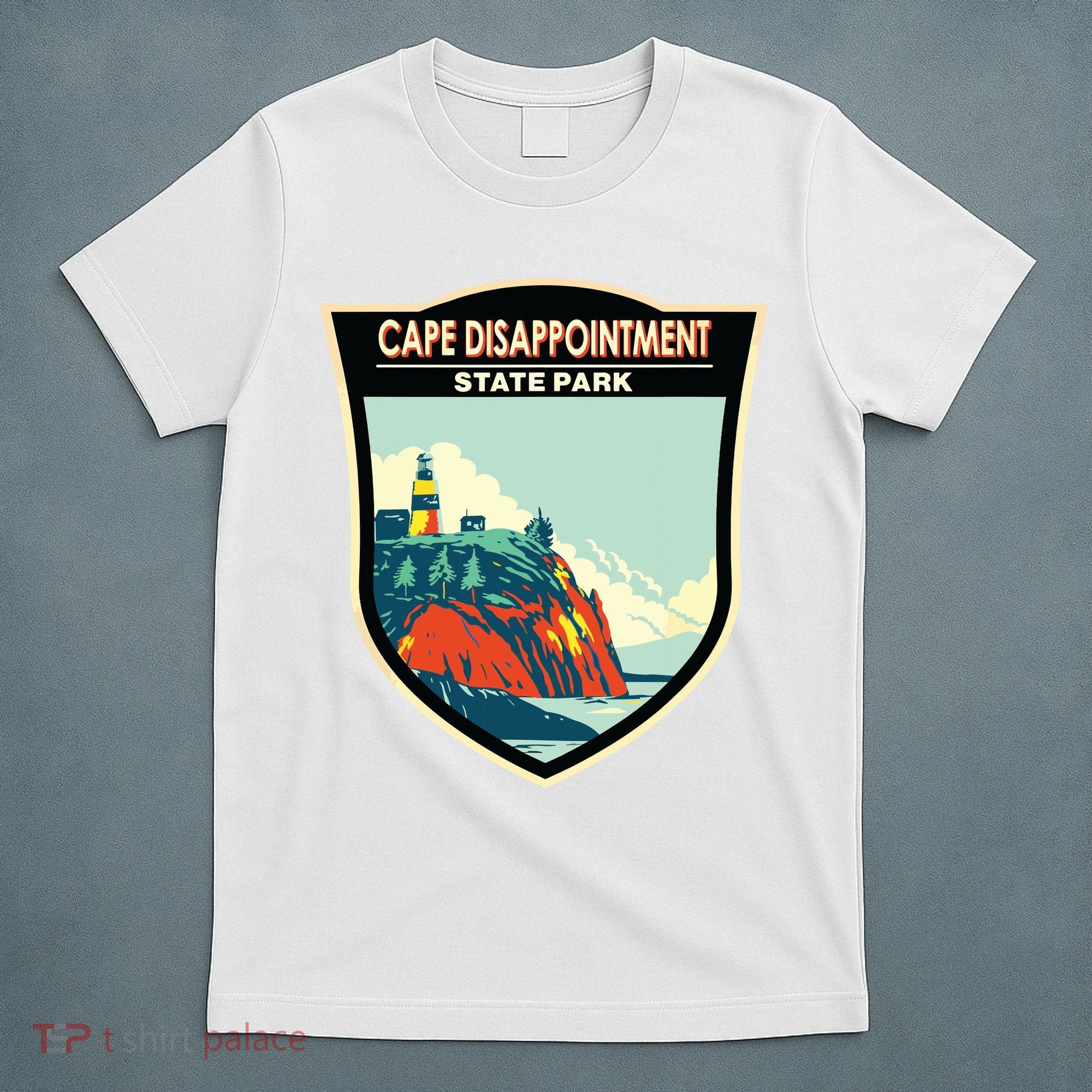 Cape Disappointment State Park Washington Badge Vintage T-Shirt