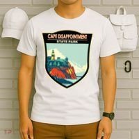 Cape Disappointment State Park Washington Badge Vintage T-Shirt thumb 6