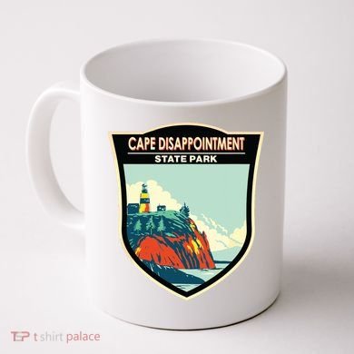 Cape Disappointment State Park Washington Badge Vintage Coffee Mug