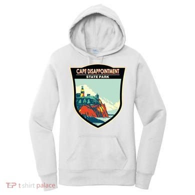 Cape Disappointment State Park Washington Badge Vintage Women's Hoodie