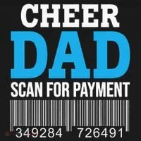 Cheer Dad Scan For Payment Father Ever Toddler Hoodie thumb 2