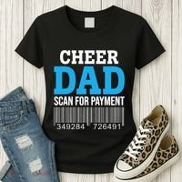 Cheer Dad Scan For Payment Father Ever Women's T-Shirt thumb 3