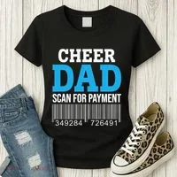 Cheer Dad Scan For Payment Father Ever Women's T-Shirt thumb 3
